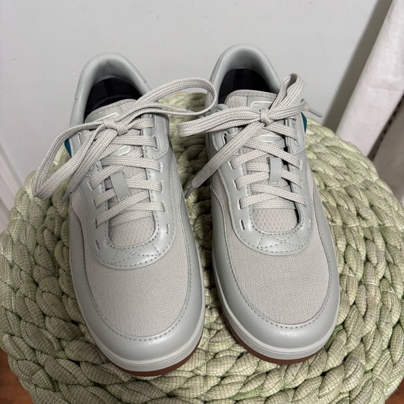 Vessi Courtside Classic Fog Gray Waterproof Lace Up Low Top Sneakers NWOB - Picture 7 of 13